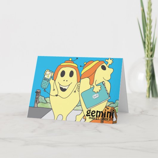 Carte d'anniversaire Gemini (Devant)