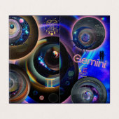 Carte d'anniversaire Gemini (Outside Unfolded)