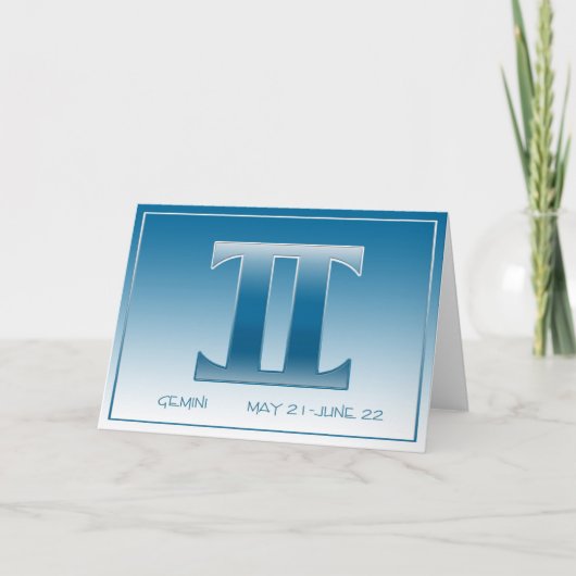 Carte d'anniversaire Gemini II (Devant)