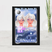 Carte d'anniversaire Gemini Zodiac (Devant)