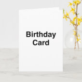 Carte d'anniversaire générique (Fleur jaune)