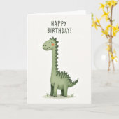 Carte d'anniversaire Gentil Géant (Fleur jaune)