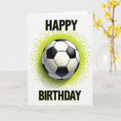 Carte d'anniversaire Geometric Burst (Fleur jaune)