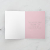 Carte d'anniversaire géométrique rose simple (Intérieur)