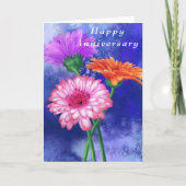 Carte d'anniversaire Gerbera Daisy (Devant)