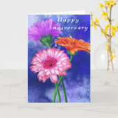 Carte d'anniversaire Gerbera Daisy (Fleur jaune)