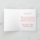 Carte d'anniversaire "Gerbera Daisy Cowboy Boots" (Intérieur)