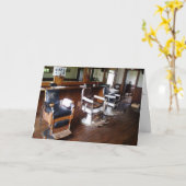 Carte d'anniversaire "Gibson's Barber Shop" (Fleur jaune)