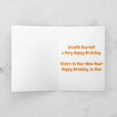 Carte d'anniversaire "Girafes" (Intérieur)