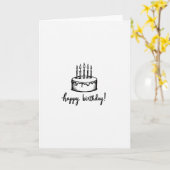 Carte d'anniversaire givré (Fleur jaune)