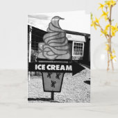 Carte d'anniversaire "Glace du baroudeur" (Fleur jaune)
