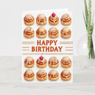 Carte d'anniversaire glacée sucrée