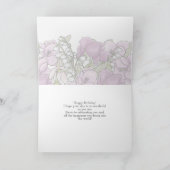 Carte d'anniversaire Gladiolus (Intérieur)