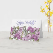 Carte d'anniversaire Gladiolus (Fleur jaune)