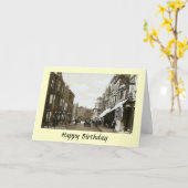 Carte d'anniversaire - Glastonbury, Somerset (Fleur jaune)