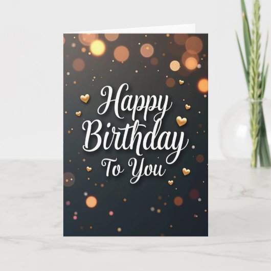 Carte d'anniversaire Glow (Devant)
