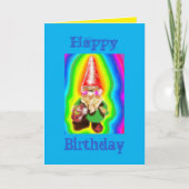 Carte d'anniversaire Gnome (Devant)