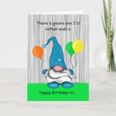 Carte d'anniversaire Gnome (Devant)