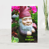 Carte d'anniversaire Gnome (Devant)