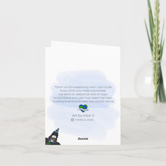 Carte d'anniversaire Go Ape (Dos)