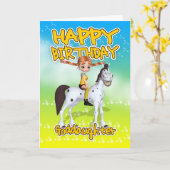 Carte d'anniversaire Godgirl - Cutie Pie Long Stoc (Fleur jaune)