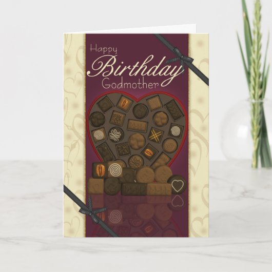 Carte d'anniversaire Godmère - Chocolats (Devant)