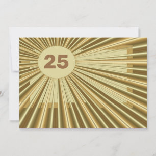 Carte d'anniversaire Gold Blast