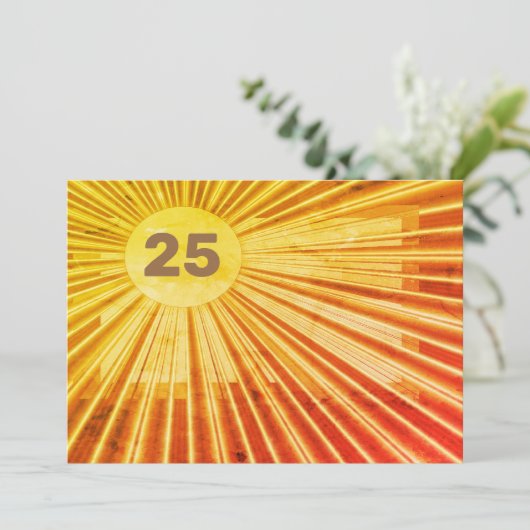 Carte d'anniversaire Gold Blast (Debout devant)