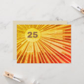 Carte d'anniversaire Gold Blast (Devant/Arrière en situation)