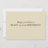 Carte d'anniversaire Gold Blast (Dos)