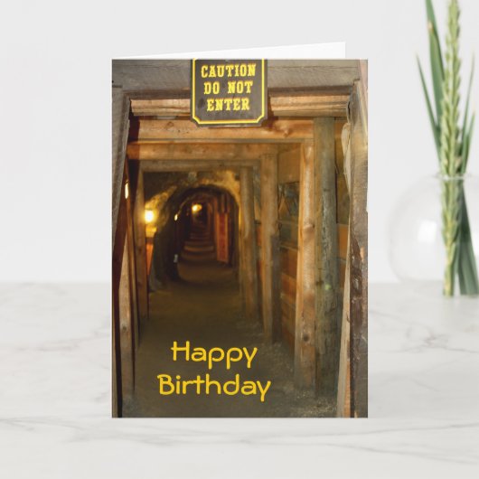 Carte d'anniversaire Gold Mine (Devant)