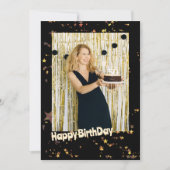 Carte d'anniversaire Gold stars (Devant)