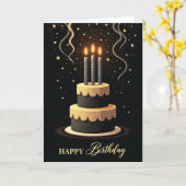 Carte d'anniversaire Golden Celebration (Fleur jaune)