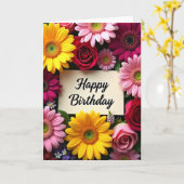 Carte d'anniversaire Golden Daisy (Fleur jaune)