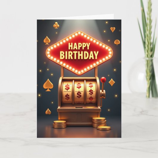 Carte d'anniversaire Golden Fortune (Devant)