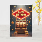 Carte d'anniversaire Golden Fortune (Fleur jaune)