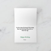 Carte d'anniversaire Golden Golf Crown (Intérieur)