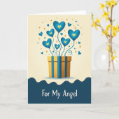 Carte d'anniversaire Golden Hearts (Fleur jaune)