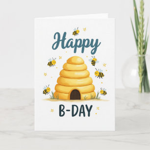 Carte d'anniversaire Golden Hive