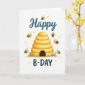 Carte d'anniversaire Golden Hive (Fleur jaune)