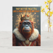Carte d'anniversaire Golden King (Fleur jaune)