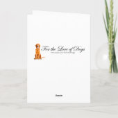 Carte d'anniversaire Golden Retriever (Dos)