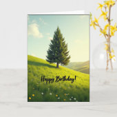 Carte d'anniversaire Golden Tree (Fleur jaune)