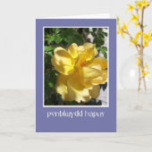 Carte d'anniversaire Golden Yellow Rose, Salutatio (Fleur jaune)