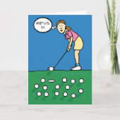 Carte d'anniversaire - Golf (Devant)