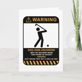 Carte d'anniversaire Golfer