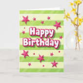 Carte d'anniversaire gonflée joyeuse (Fleur jaune)