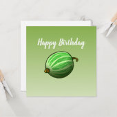 Carte d'anniversaire Gooseberry (Devant/Arrière en situation)
