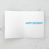 Carte d'anniversaire Gorilla personnalisable (Intérieur)