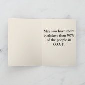 Carte d'anniversaire GOT (Intérieur)